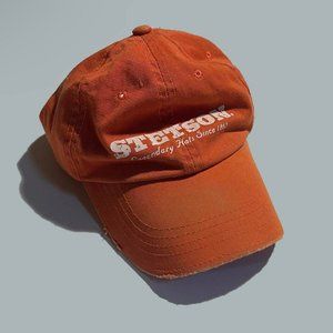 Vintage Stetson Snapback Cap Orange